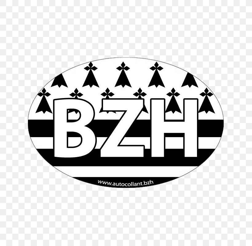 Car Sticker Flag Of Brittany Autocollant BZH Text, PNG, 800x800px, Car, Brand, Breton, Brittany, Bzh Download Free