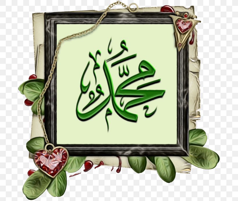 Picture Frame, PNG, 700x693px, Watercolor, Calligraphy, Green, Paint, Picture Frame Download Free