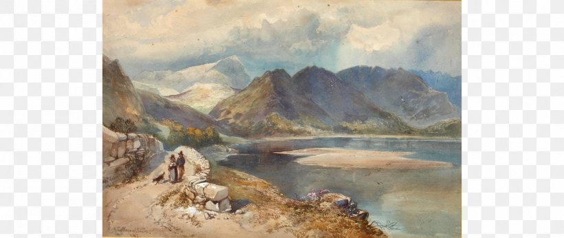 Watercolor Painting Barmouth Loch Inlet, PNG, 1383x584px, Watercolor Painting, Art, Artwork, Badlands, Bank Download Free