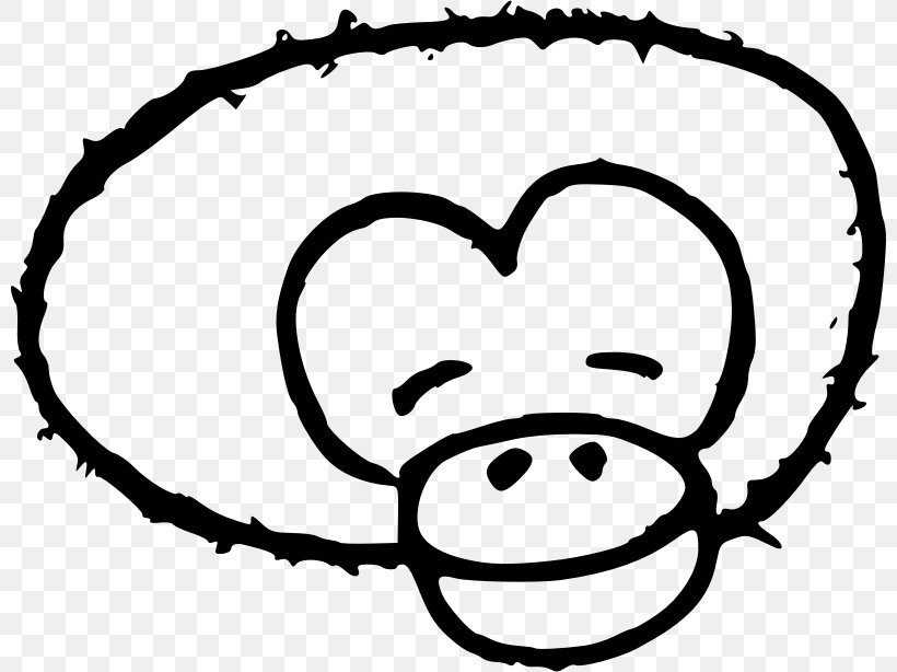 Chimpanzee Smile Ape Homo Sapiens Clip Art, PNG, 800x614px, Watercolor, Cartoon, Flower, Frame, Heart Download Free