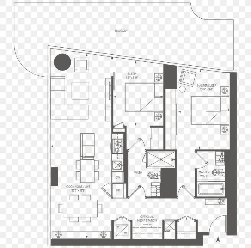 Floor Plan One Bloor Bloor Street East House Apartment, PNG, 750x812px, Floor Plan, Apartment, Architecture, Area, Bedroom Download Free