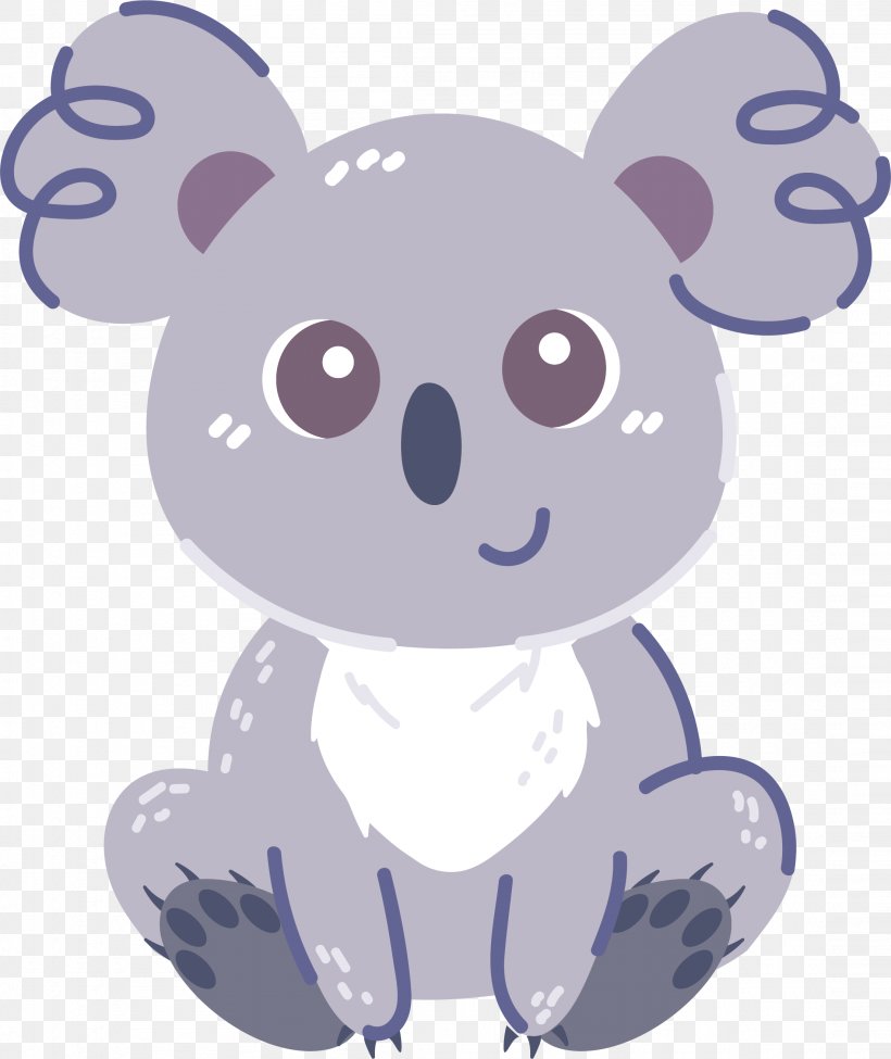 Koala Euclidean Vector Computer File, PNG, 2206x2625px, Watercolor, Cartoon, Flower, Frame, Heart Download Free