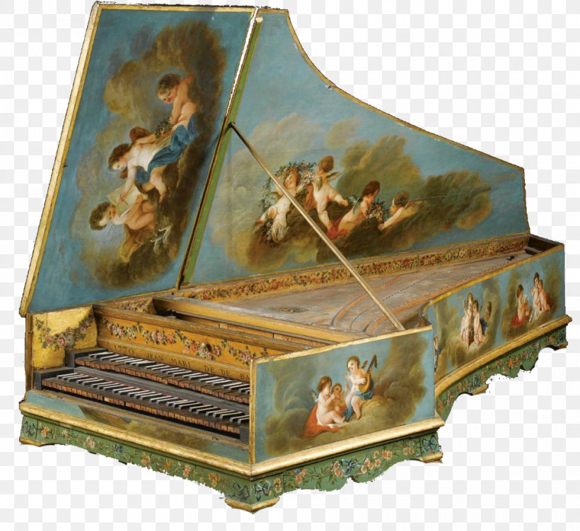 Spinet Harpsichord Musical Instruments Musical Keyboard, PNG, 1000x918px, Watercolor, Cartoon, Flower, Frame, Heart Download Free