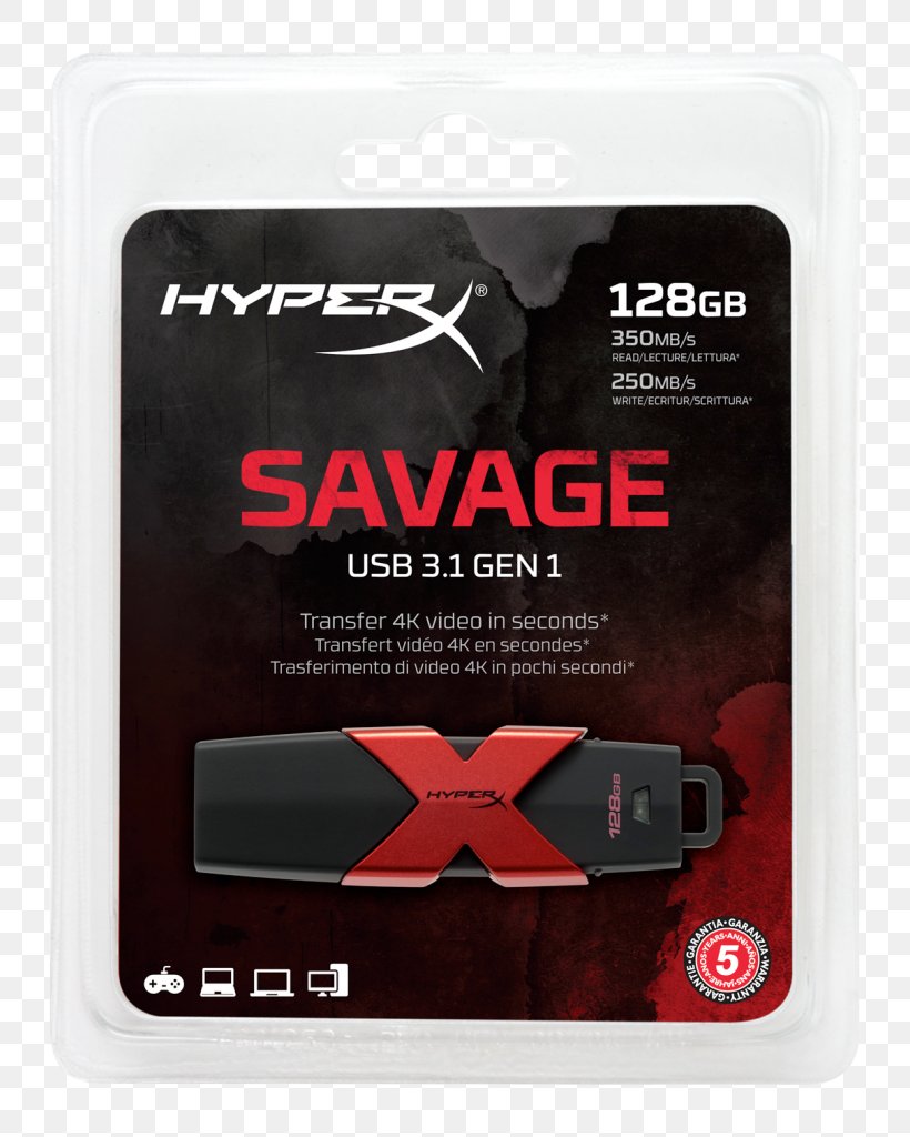 Kingston HyperX Savage Kingston Technology USB Flash Drives Computer Data Storage, PNG, 804x1024px, Kingston Hyperx Savage, Computer Data Storage, Electronics Accessory, Flash Memory, Hardware Download Free