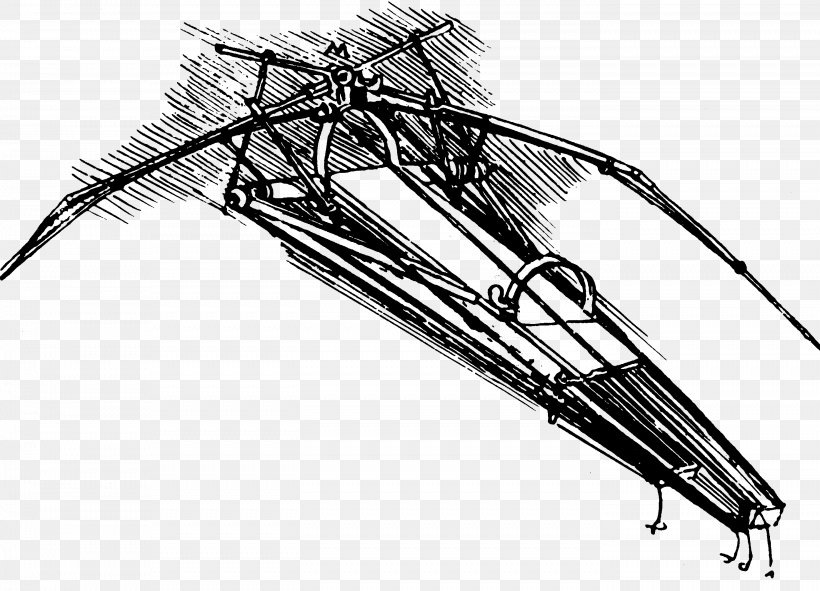 Renaissance Ornithopter Drawing Fixed-wing Aircraft Sketch, PNG, 2788x2010px, Renaissance, Art, Artwork, Aviation, Black And White Download Free