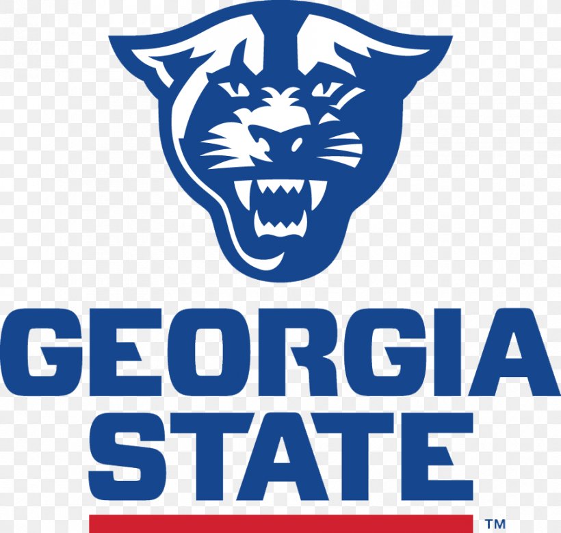 Georgia State University Georgia State Panthers Football Georgia Institute Of Technology Georgia State Panthers Men's Basketball Georgia State Panthers Baseball, PNG, 906x861px, Georgia State University, American Football, Area, Brand, Georgia Download Free