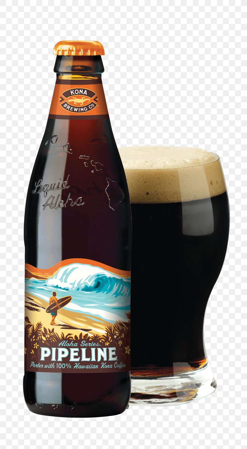 Kailua Pipeline Porter Beer Kona Brewing Company, PNG, 800x1492px, Kailua, Alcoholic Beverage, Ale, Beer, Beer Bottle Download Free