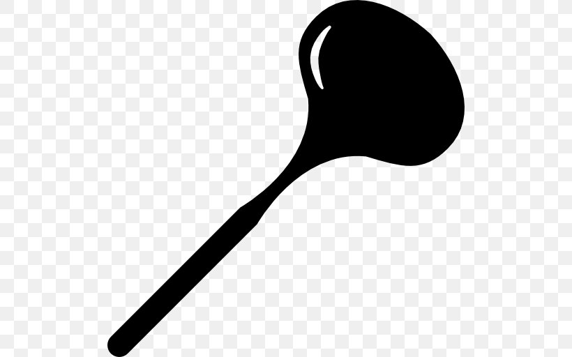 Download, PNG, 512x512px, Spoon, Black And White, Cutlery, Kitchen Utensil, Ladle Download Free