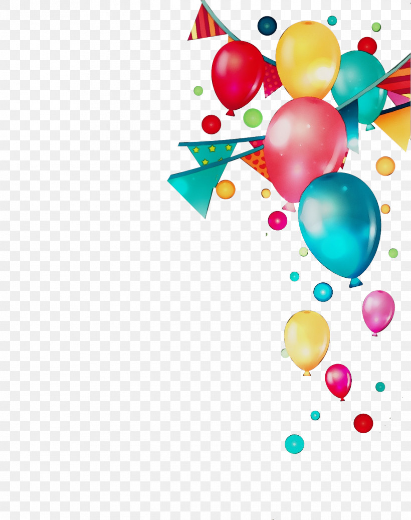 Happy Birthday, PNG, 1318x1668px, Watercolor, Balloon, Birthday, Happy Birthday, Happy Birthday Party Balloons Download Free