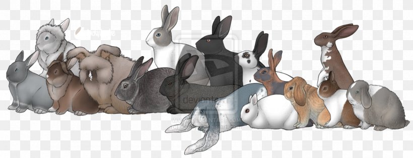 Holland Lop Dutch Rabbit Rex Rabbit Flemish Giant Rabbit, PNG, 1280x492px, Holland Lop, Animal Figure, Art, Artist, Carnivoran Download Free