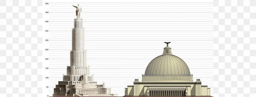 Volkshalle Stalinist Architecture Palace Of The Soviets, PNG, 900x342px, Volkshalle, Architecture, Art, Building, Concept Download Free