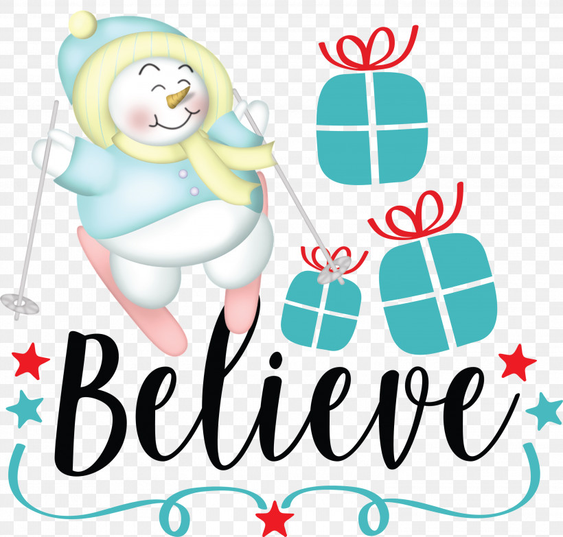 Believe Santa Christmas, PNG, 3000x2868px, Believe, Christmas, Geometry, Happiness, Line Download Free