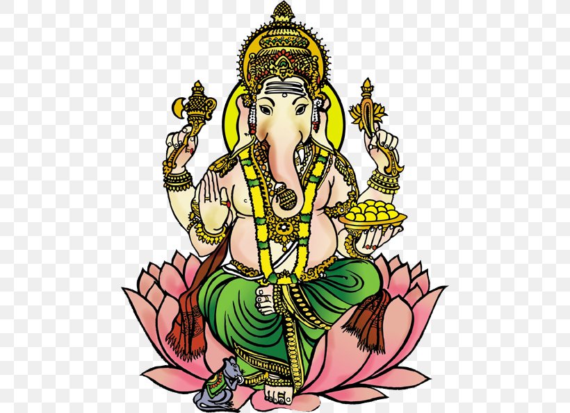 Ganesha Vishnu Hanuman Clip Art Ganesh Chaturthi, PNG, 474x595px, Ganesha, Art, Artwork, Chaturthi, Deity Download Free