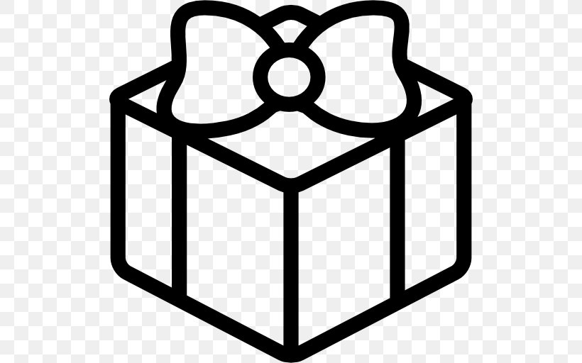 Gift, PNG, 512x512px, Gift, Area, Artwork, Black And White, Box Download Free