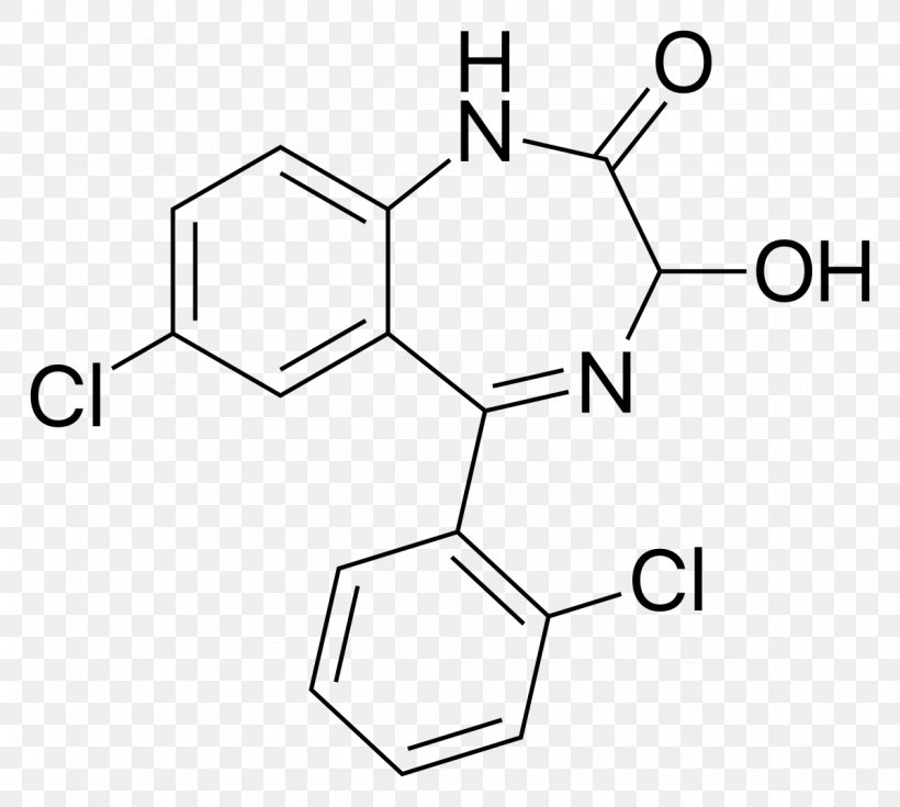 Lorazepam Benzodiazepine Pharmaceutical Drug Etizolam Chlordiazepoxide, PNG, 1200x1076px, Lorazepam, Anxiolytic, Area, Benzodiazepine, Black And White Download Free
