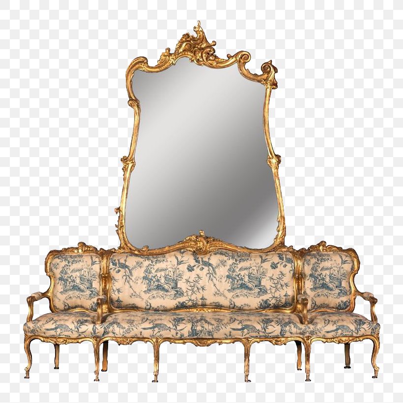 Mirror 19th Century Couch 18th Century Louis Quinze, PNG, 810x821px, 18th Century, 19th Century, Mirror, Antique, Chair Download Free