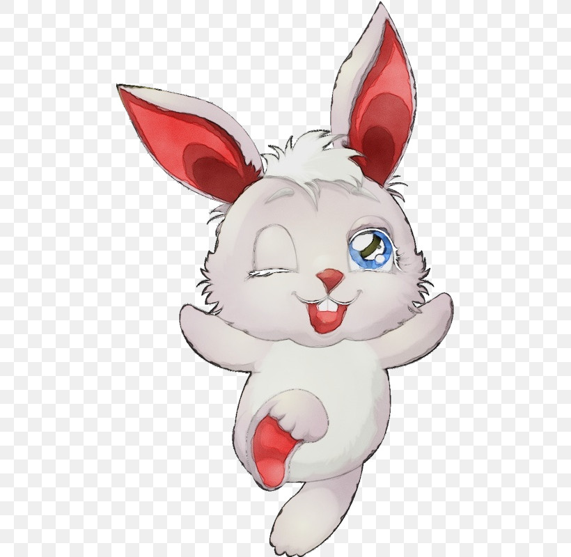 Easter Bunny, PNG, 485x800px, Watercolor, Animation, Cartoon, Easter Bunny, Nose Download Free