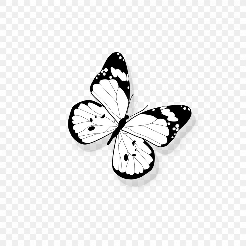 OnePlus 5T Computer File, PNG, 2000x2000px, Oneplus 5t, Black And White, Body Jewelry, Brush Footed Butterfly, Butterfly Download Free