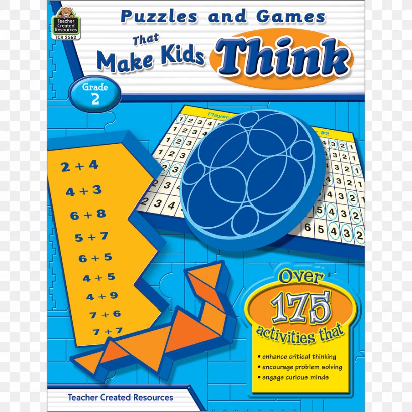 Puzzles And Games That Make Kids Think, Grade 2 Product Organism Font Book, PNG, 900x900px, Organism, Area, Book, Text Download Free
