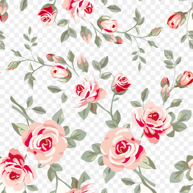 Rose Flower Floral Design Pattern, PNG, 1000x1000px, Beach Rose, Art, Artificial Flower, Branch, Cut Flowers Download Free