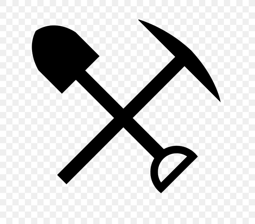 Hand Tool Pickaxe Shovel Clip Art, PNG, 633x720px, Hand Tool, Axe, Black And White, Coal Mining, Decal Download Free