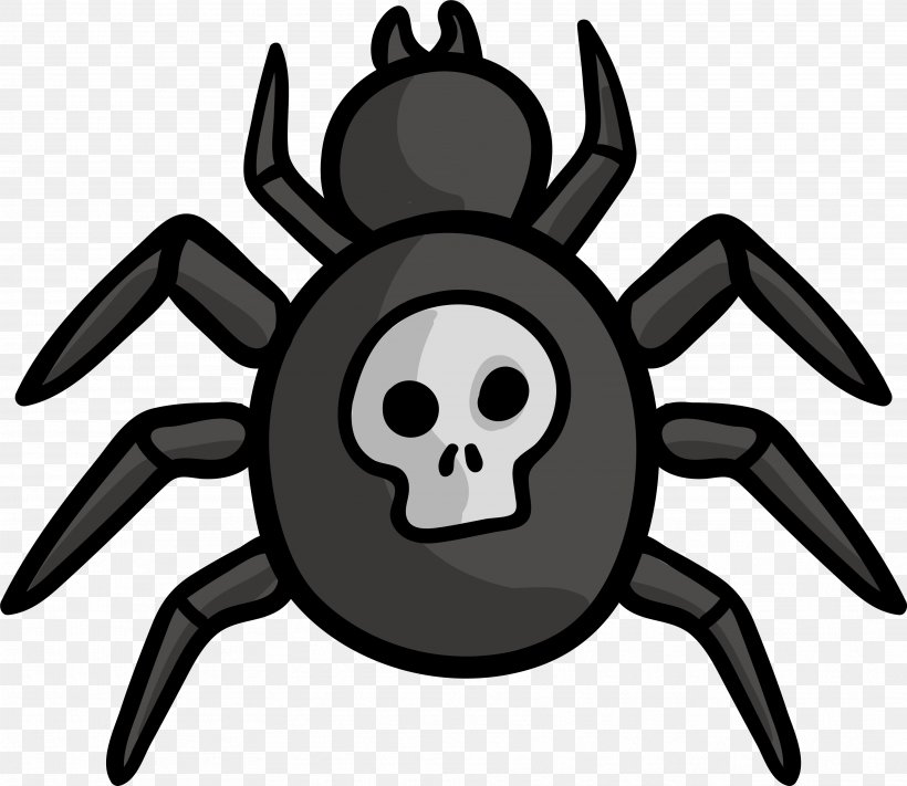 Spider Euclidean Vector Clip Art, PNG, 3536x3069px, Spider, Black And White, Cartoon, Fictional Character, Invertebrate Download Free
