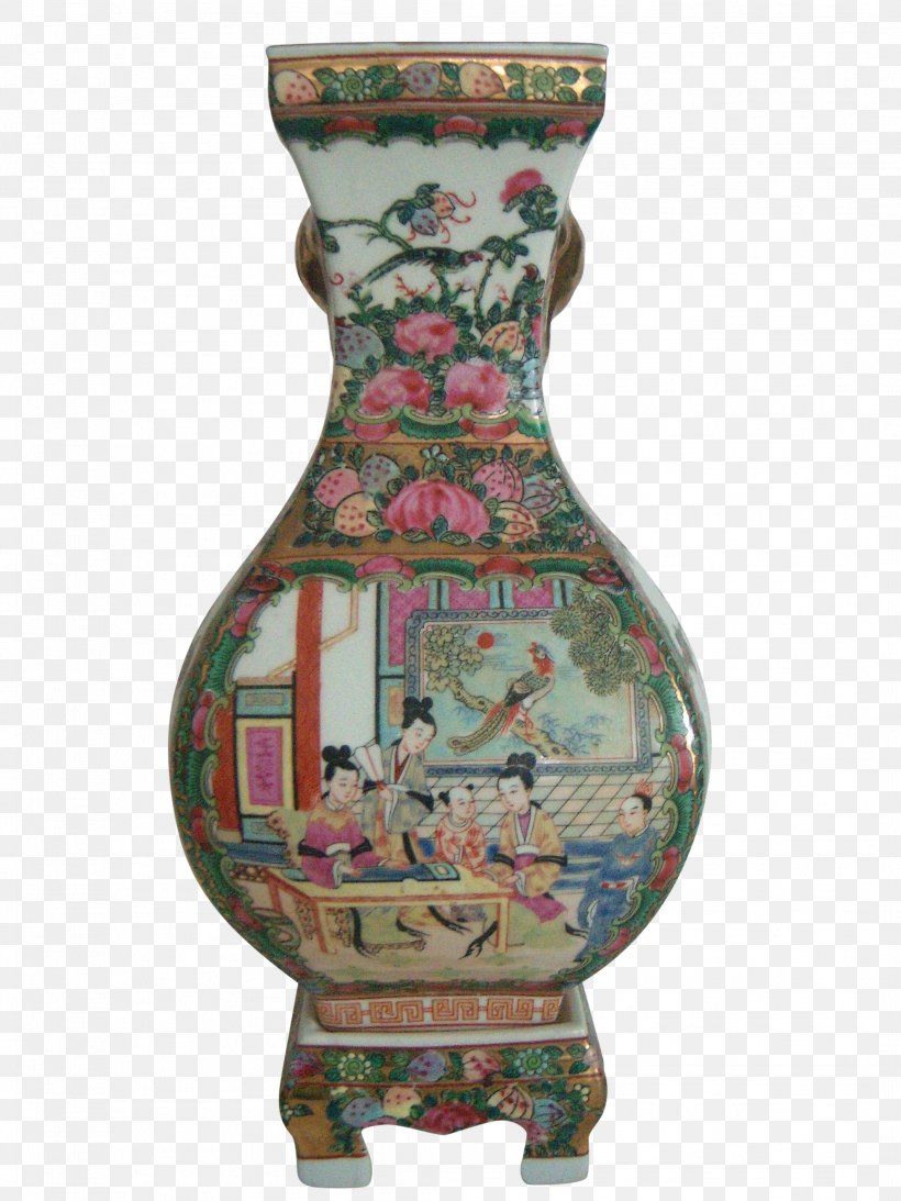 Vase Qing Dynasty China Ceramic Famille Rose, PNG, 2112x2816px, Vase, Artifact, Cantonese, Ceramic, Chairish Download Free