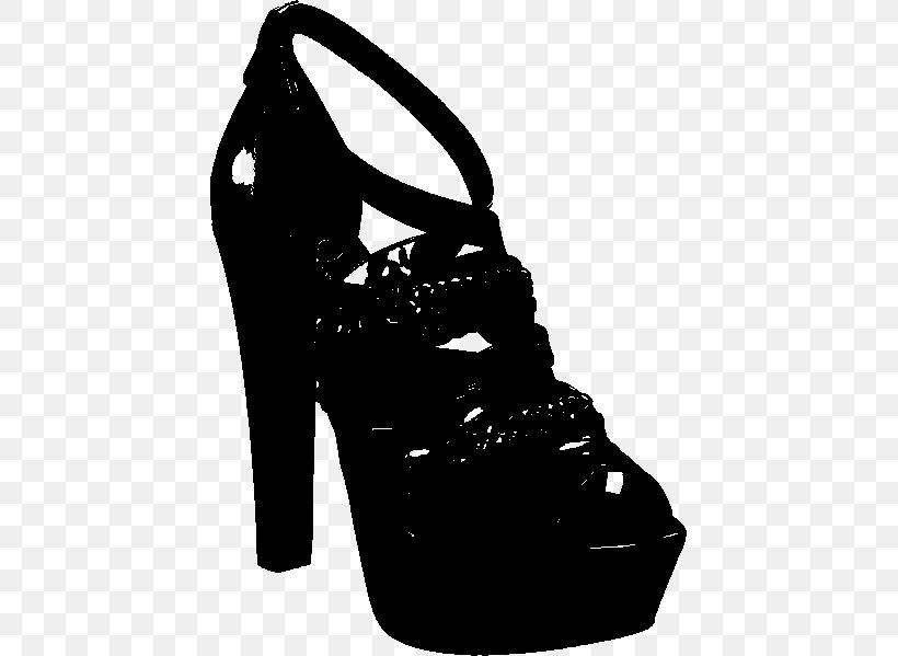 High-heeled Shoe Sandal Walking Product Design, PNG, 435x599px, Shoe, Basic Pump, Black, Black M, Blackandwhite Download Free