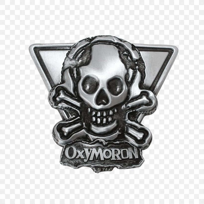 Silver Skull Font Oxymoron, PNG, 1000x1000px, Silver, Bone, Emblem, Metal, Oxymoron Download Free
