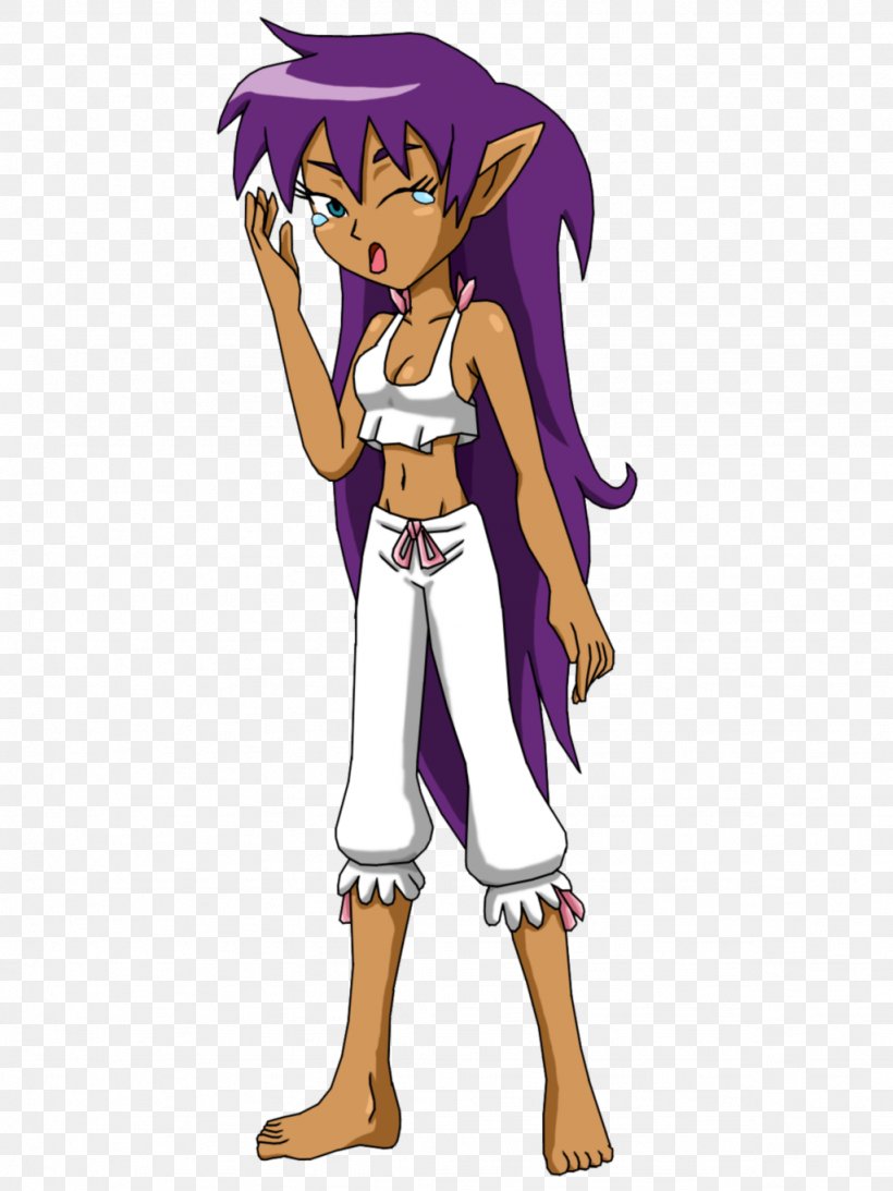 Shantae: Half-Genie Hero Shantae And The Pirate's Curse Shantae: Risky's Revenge Pajamas Nightgown, PNG, 1024x1365px, Watercolor, Cartoon, Flower, Frame, Heart Download Free