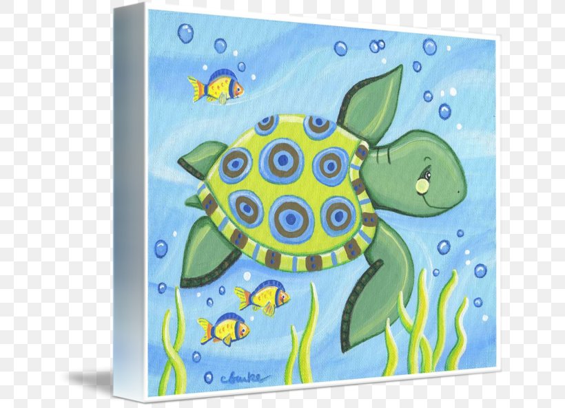 Visual Arts Gallery Wrap Sea Turtle Printmaking, PNG, 650x593px, Art, Animal, Artwork, Canvas, Cartoon Download Free