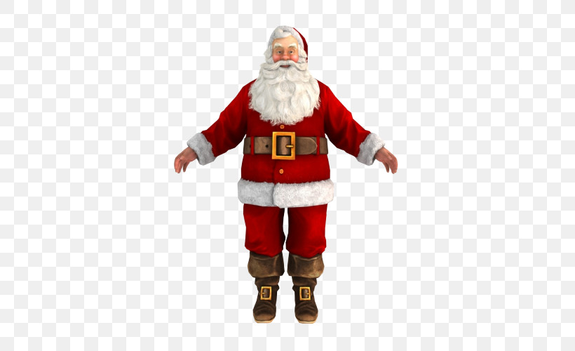 Santa Claus, PNG, 500x500px, Santa Claus, Action Figure, Costume, Figurine Download Free