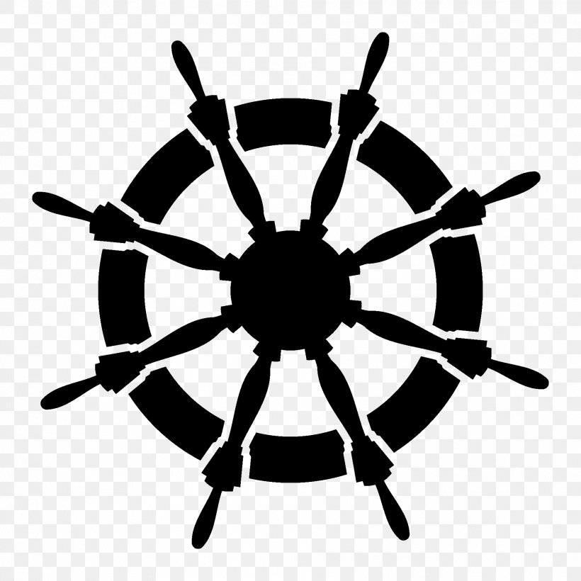 Ship's Wheel Anchor Clip Art, PNG, 1875x1875px, Ship S Wheel, Anchor, Black, Black And White, Boat Download Free