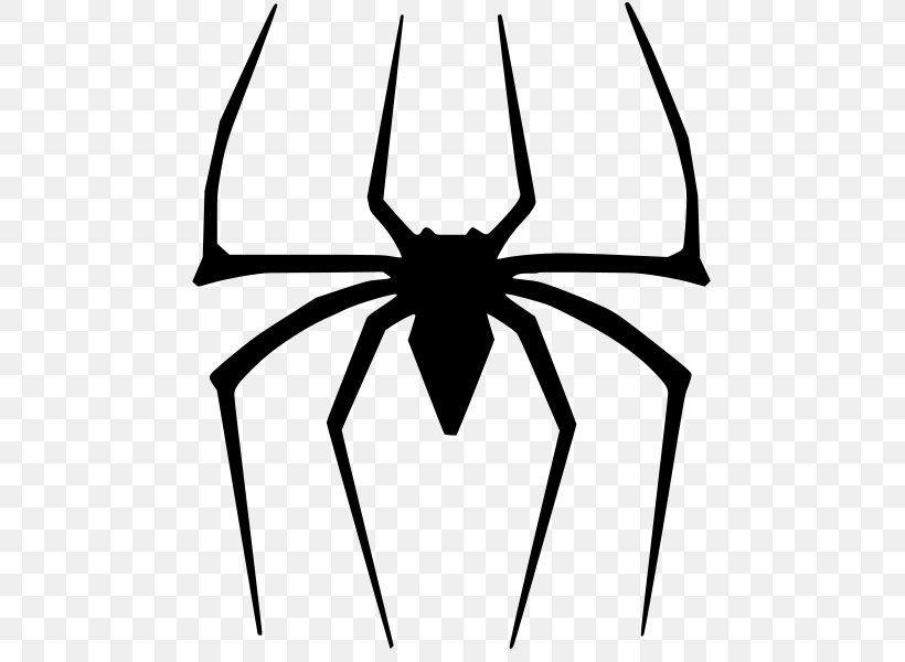Ultimate Spider-Man Logo Male, PNG, 491x600px, Spiderman, Amazing Spiderman, Arachnid, Artwork, Black And White Download Free