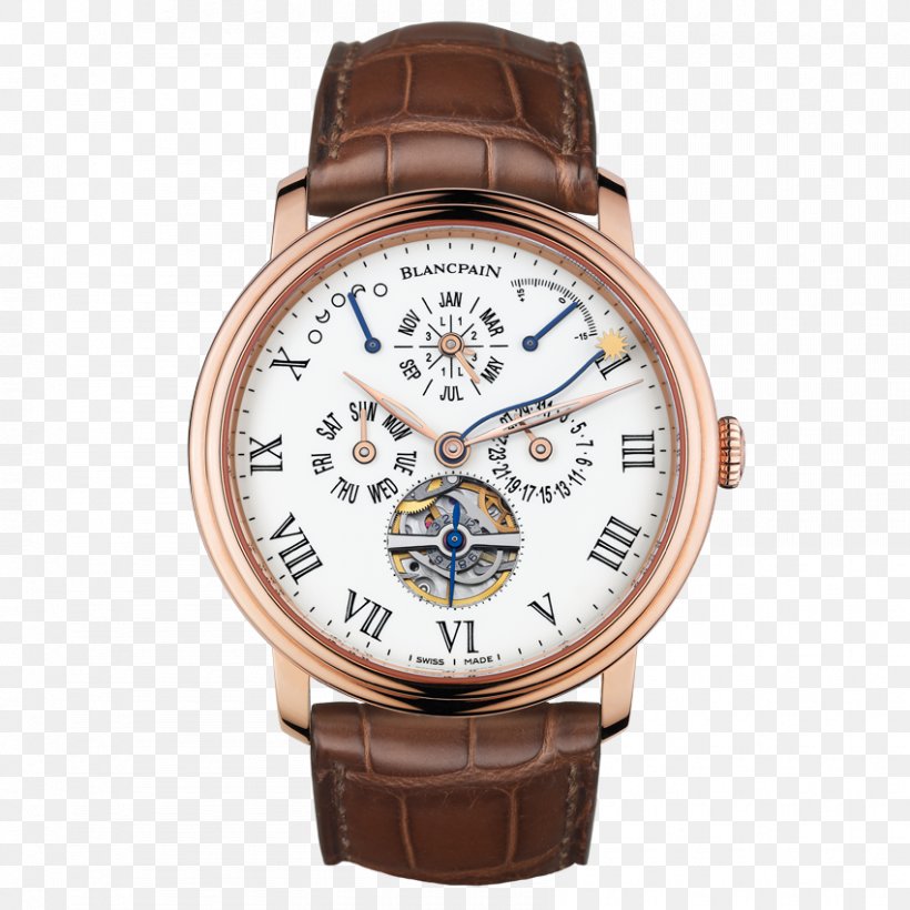 Watch Blancpain Clock Complication Movement, PNG, 850x850px, Watch, Blancpain, Brand, Breguet, Brown Download Free