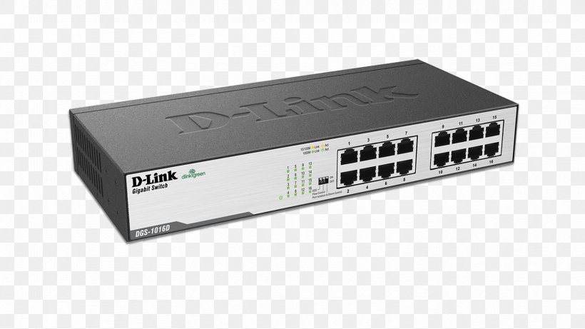 Gigabit Ethernet Network Switch Energy-Efficient Ethernet D-Link, PNG, 1664x936px, Gigabit Ethernet, Bandwidth, Computer, Computer Component, Computer Network Download Free