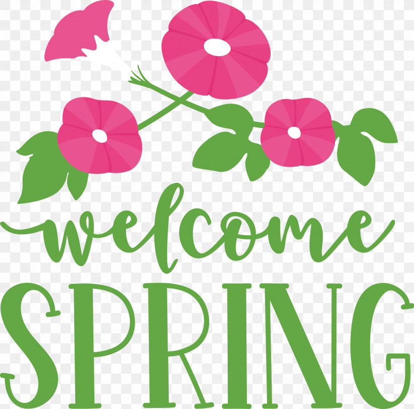 Welcome Spring Spring, PNG, 3000x2965px, Welcome Spring, Cut Flowers, Floral Design, Flower, Green Download Free