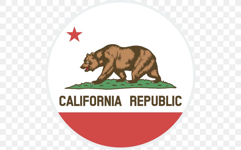 California Republic Flag Of California State Flag California Grizzly Bear, PNG, 512x512px, California, Bear, California Grizzly Bear, California Republic, Carnivoran Download Free