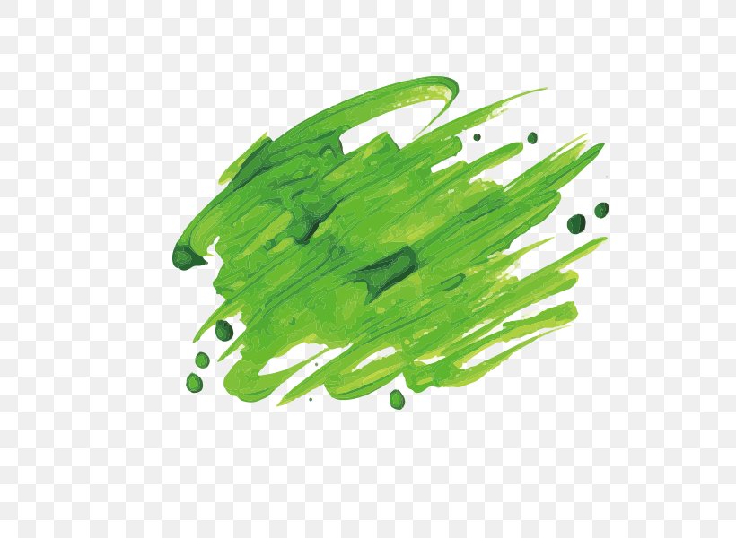 Green Watercolor Brush Strokes Ink, PNG, 600x600px, Watercolor, Cartoon, Flower, Frame, Heart Download Free