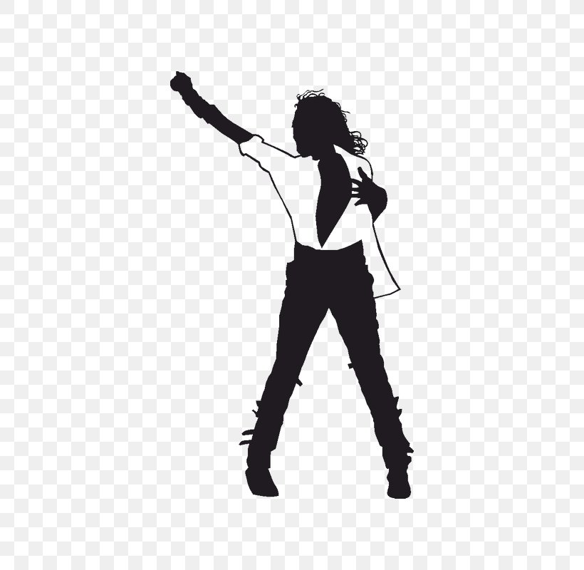 Michael Jackson's Moonwalker Bad Silhouette Art Wall Decal, PNG, 800x800px, Watercolor, Cartoon, Flower, Frame, Heart Download Free