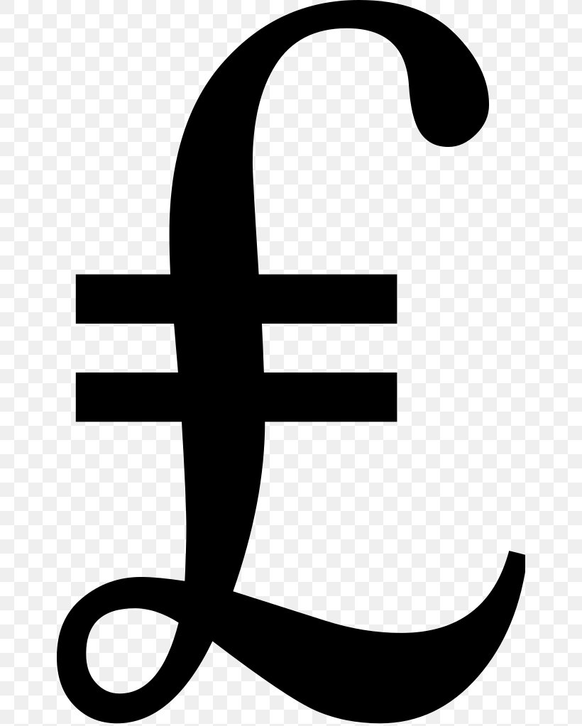 Pound Sign Pound Sterling Turkish Lira Sign Currency Symbol, PNG, 660x1023px, Pound Sign, Area, Artwork, Black And White, Character Download Free