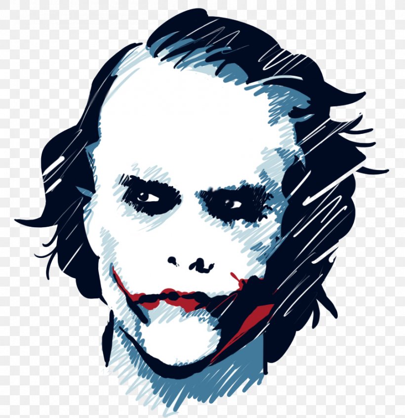 The Dark Knight Joker Heath Ledger YouTube T-shirt, PNG, 898x927px ...