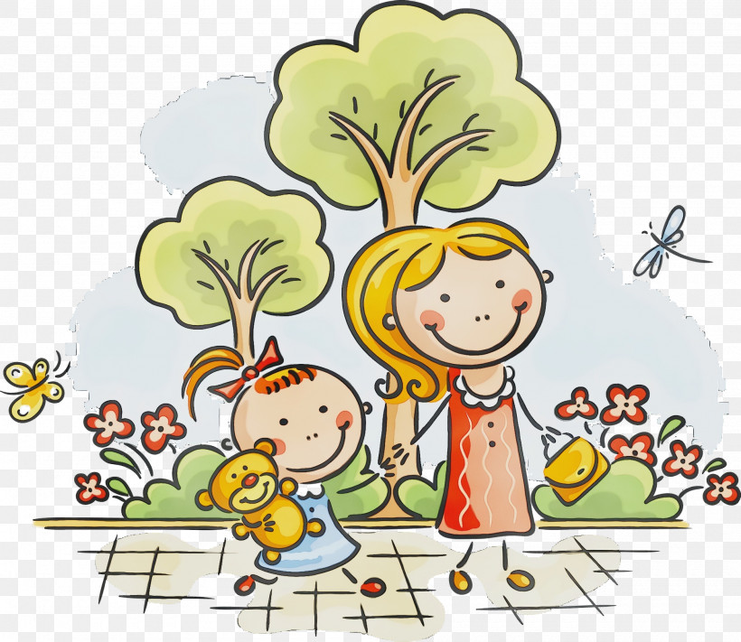 Cartoon Sharing Happy Child Plant, PNG, 2000x1736px,  Download Free