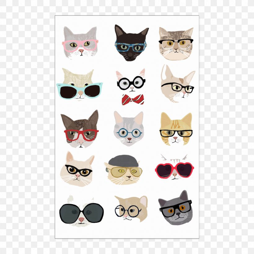Cat Dog Glasses, PNG, 1024x1024px, Cat, Art, Artcom, Breed, Carnivoran Download Free