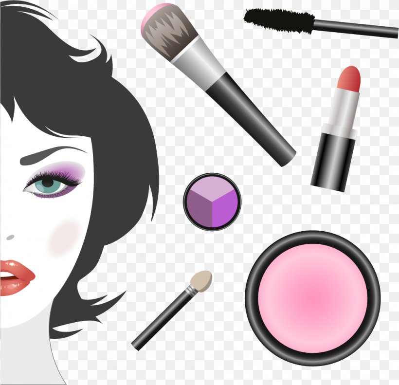 Cosmetics Face Make-up Artist Illustration, PNG, 1004x969px, Cosmetics, Beauty, Cheek, Drawing, Eye Shadow Download Free