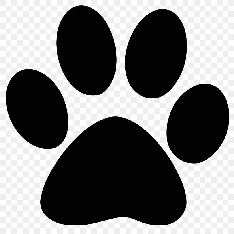 Dog Paw Cougar Clip Art, PNG, 2500x2500px, Dog, Art, Black, Black And White, Cat Download Free