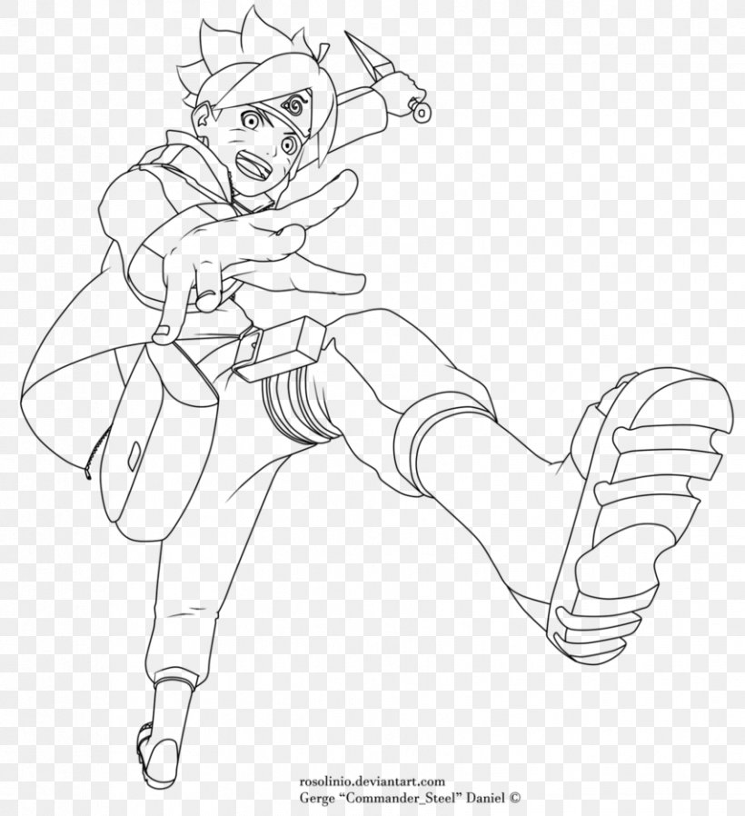 Line Art Boruto Uzumaki Drawing Ninja Baseball Bat Man Cartoon, PNG, 854x936px, Watercolor, Cartoon, Flower, Frame, Heart Download Free