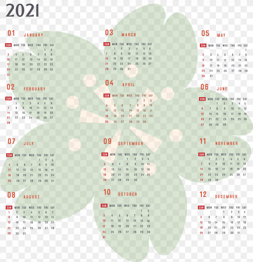 Year 2021 Calendar Printable 2021 Yearly Calendar 2021 Full Year Calendar, PNG, 2891x3000px, 2021 Calendar, Year 2021 Calendar, Calendar System, Meter Download Free