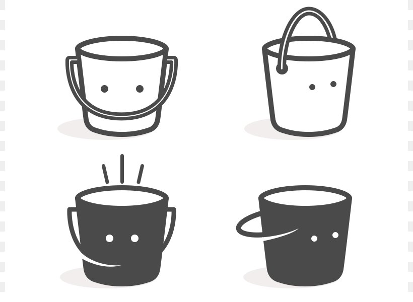 Bucket Clip Art, PNG, 800x600px, Bucket, Black And White, Cartoon, Coffee Cup, Cookware And Bakeware Download Free