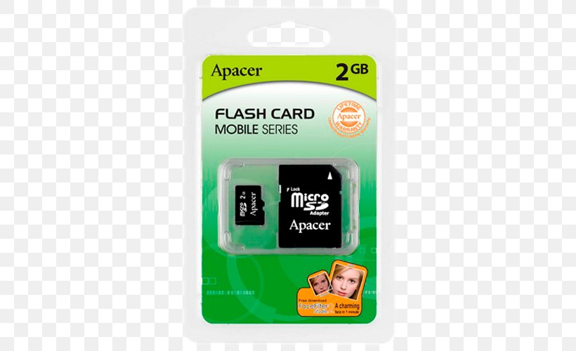 Flash Memory Cards Apacer MicroSD Secure Digital, PNG, 500x500px, Flash Memory Cards, Apacer, Computer Data Storage, Computer Memory, Electronic Device Download Free